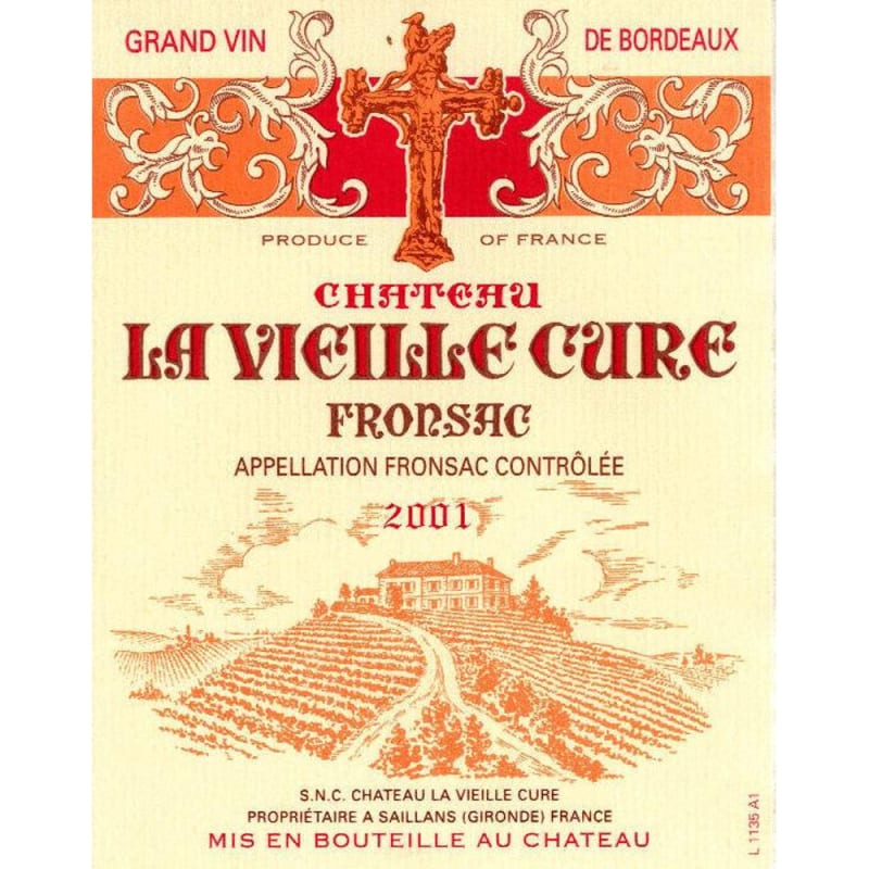 Chateau La Vieille Cure (1.5L Magnum) 2001 Front Label
