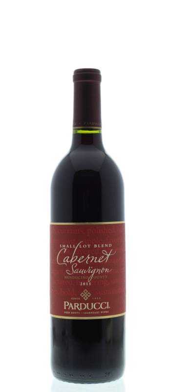 Parducci Small Lot Cabernet Sauvignon 2011 Front Bottle Shot