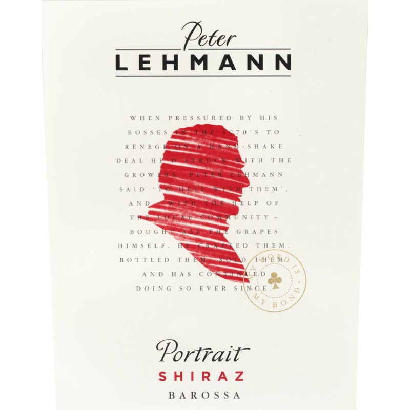 Peter Lehmann Portrait Shiraz 2012 Front Label