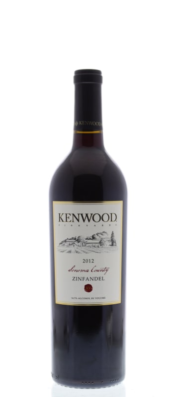 Kenwood Sonoma Zinfandel 2012 Front Bottle Shot