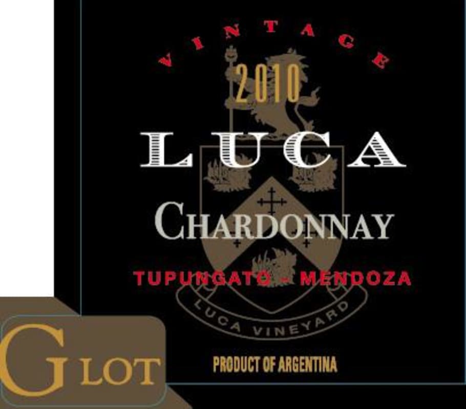 Luca Chardonnay 2010 Front Label