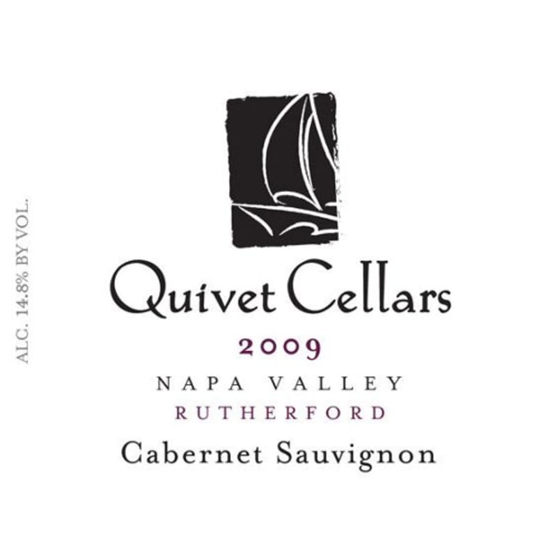 Quivet Cellars Cabernet Sauvignon Rutherford 2009 Front Label