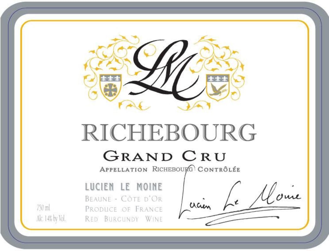 Lucien Le Moine Richebourg Grand Cru 2005 Front Label