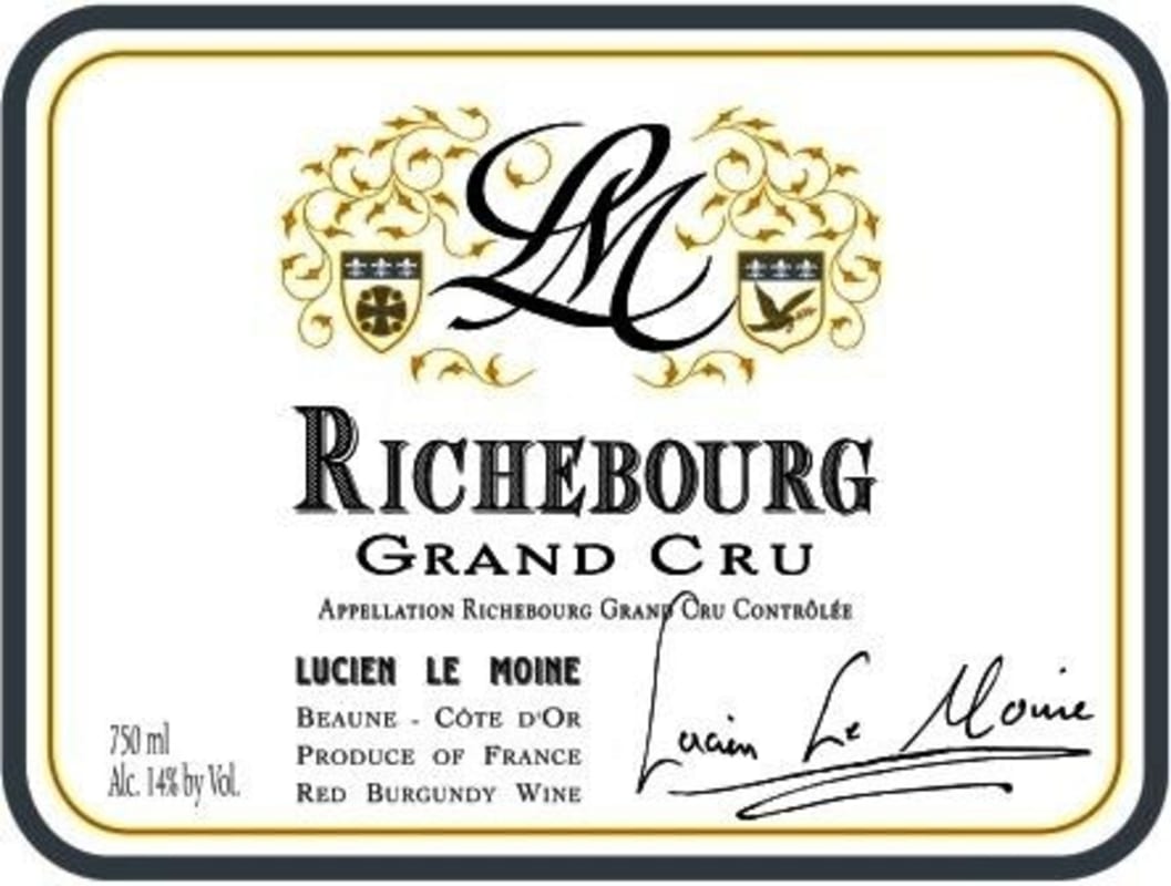 Lucien Le Moine Richebourg Grand Cru 2011 Front Label
