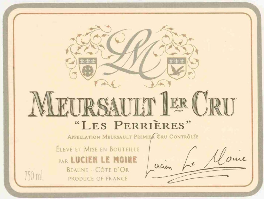 Lucien Le Moine Meursault Premier Cru Les Perrieres 2006 Front Label
