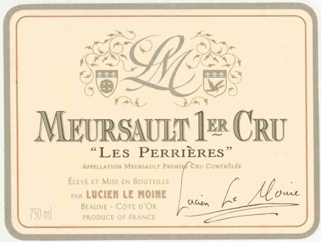 Lucien Le Moine Meursault Premier Cru Perrieres 2008 Front Label
