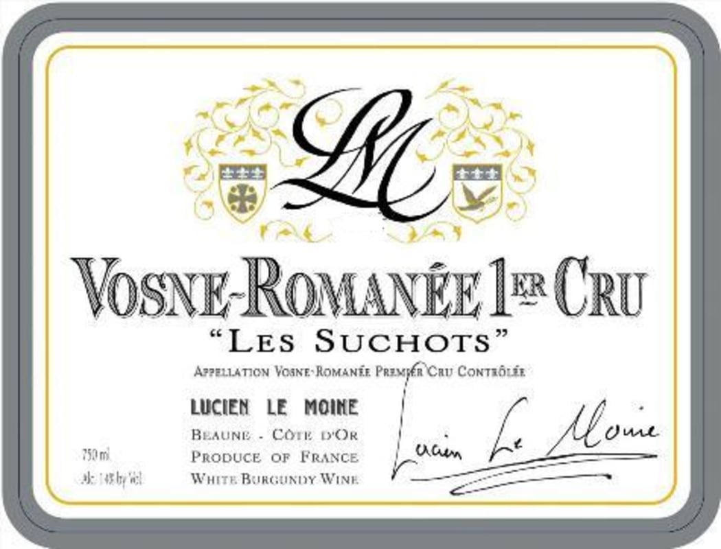 Lucien Le Moine Vosne-Romanee Les Suchots Premier Cru 2012 Front Label