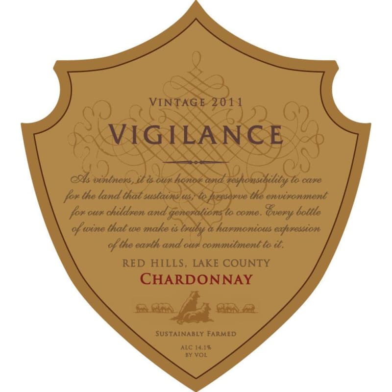 Vigilance Chardonnay 2011 Front Label