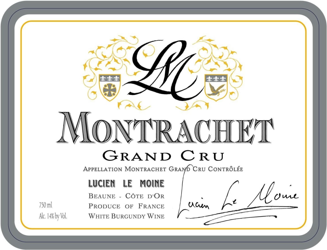 Lucien Le Moine Montrachet Grand Cru 2008 Front Label