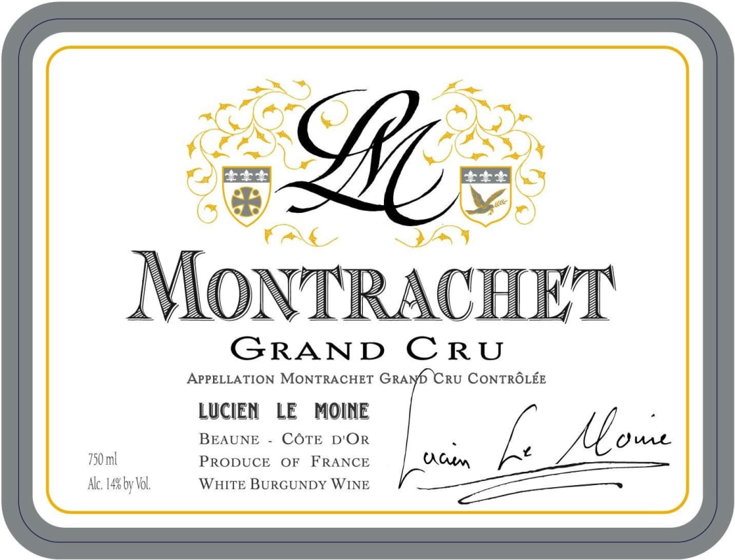 Lucien Le Moine Montrachet Grand Cru 2010 Front Label