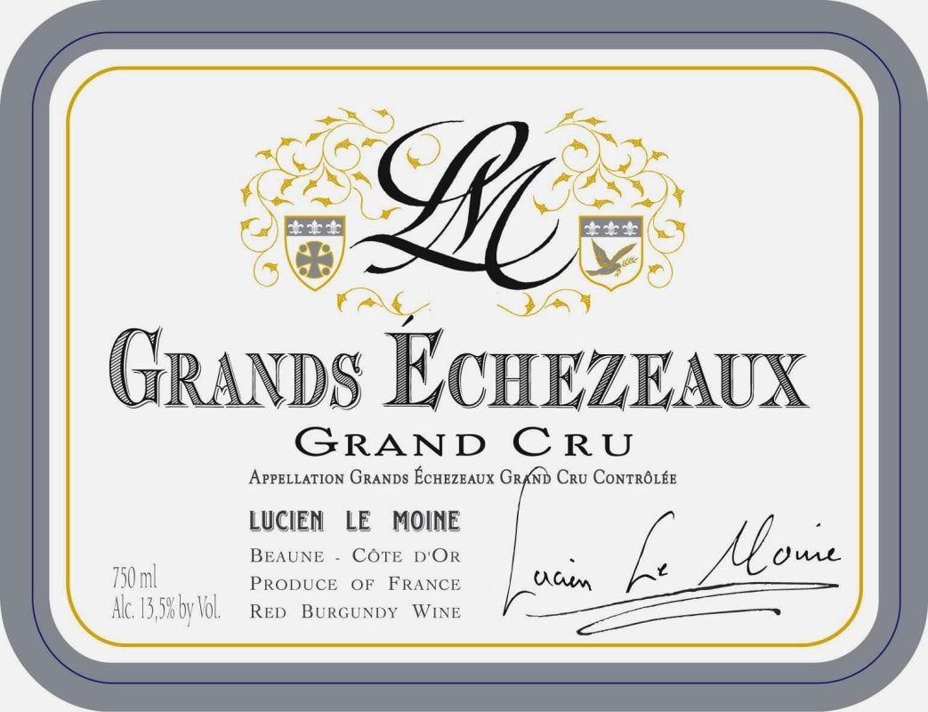 Lucien Le Moine Grands Echezeaux Grand Cru 2012 Front Label