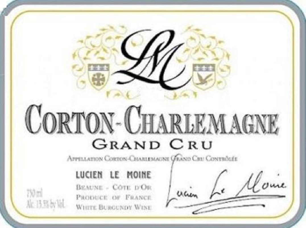 Lucien Le Moine Corton-Charlemagne Grand Cru 2012 Front Label