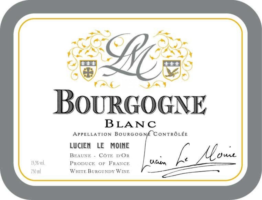 Lucien Le Moine Bourgogne Blanc 2013 Front Label