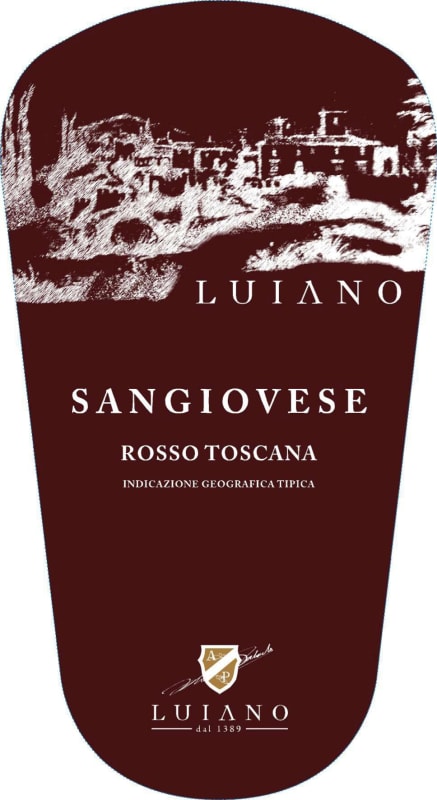 Luiano Toscana Rosso Sangiovese 2014 Front Label