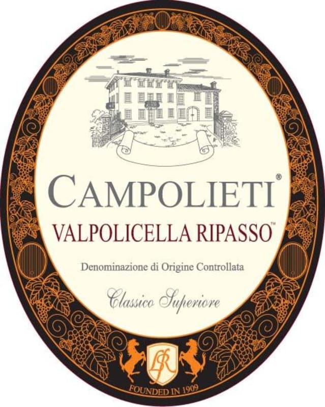 Righetti Campolietti Valpolicella Ripasso 2012 Front Label