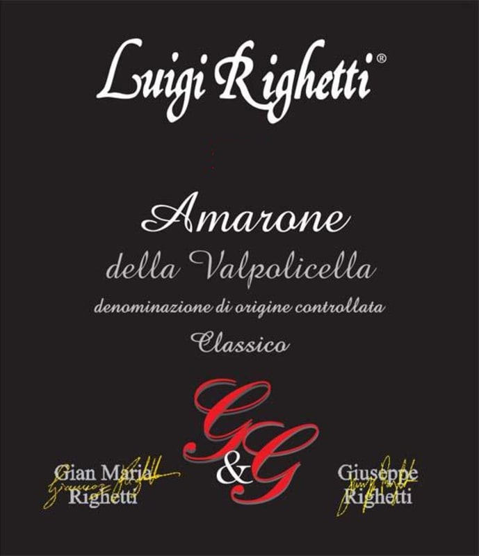 Righetti Amarone della Valpolicella Classico 2011 Front Label