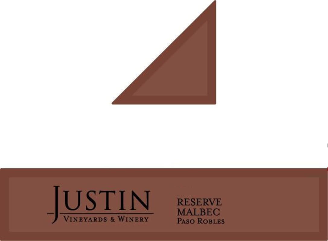 Justin Reserve Malbec 2011 Front Label
