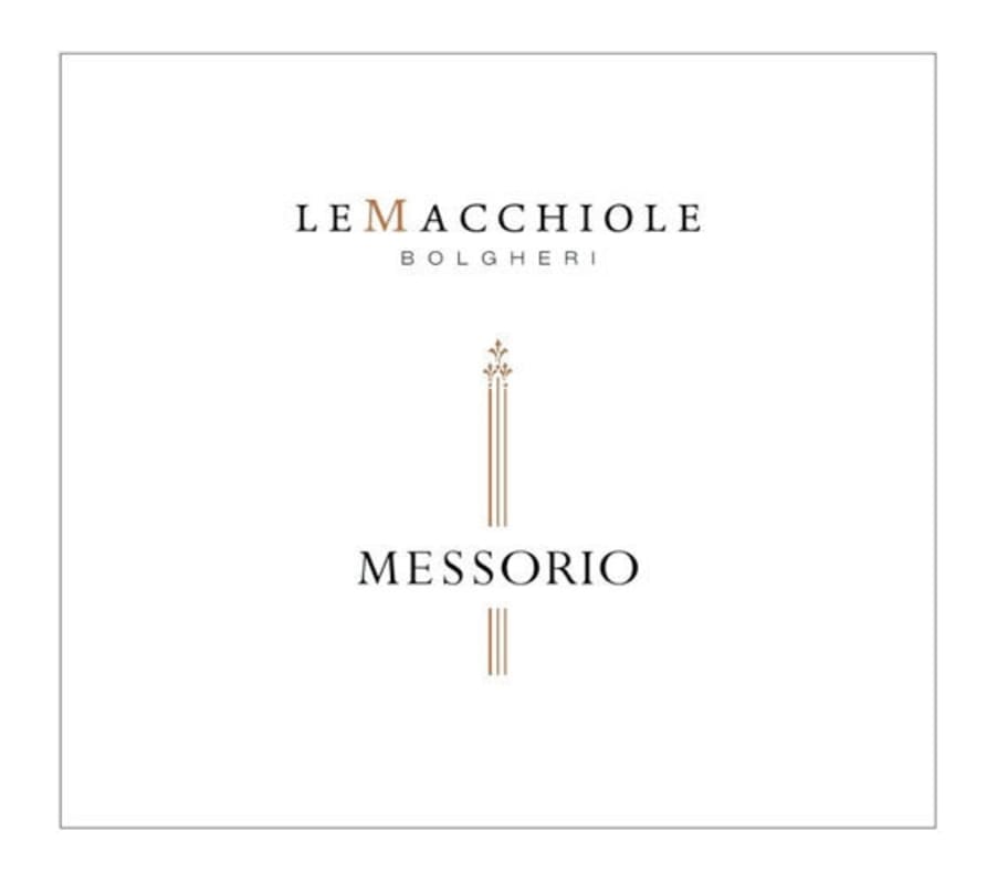 Le Macchiole Messorio 2010 Front Label