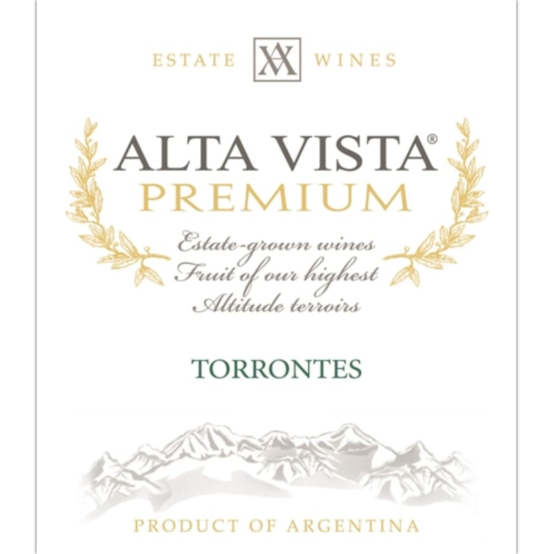 Alta Vista Estate Torrontes 2013 Front Label