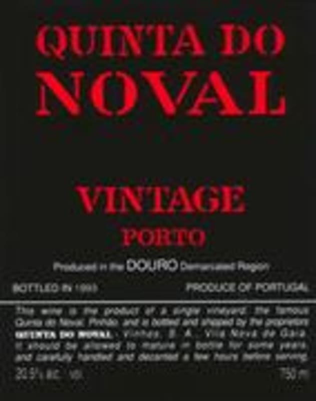 Quinta do Noval Vintage Porto 1995 Front Label