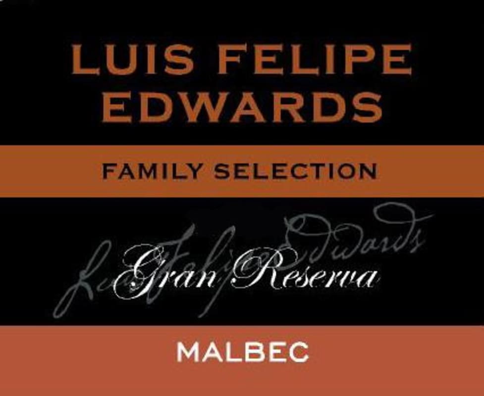 Luis Felipe Edwards Family Selection Gran Reserva Malbec 2013 Front Label