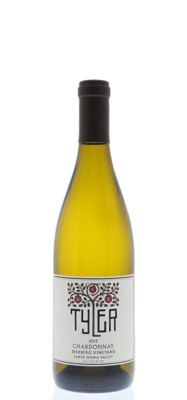Tyler Winery Dierberg Chardonnay 2012 Front Bottle Shot