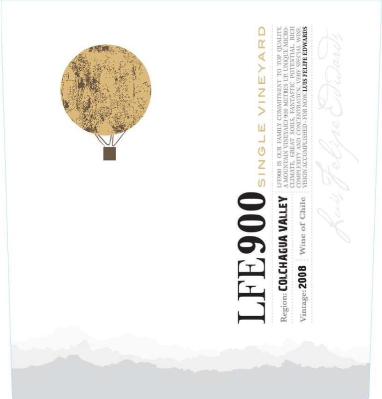 Luis Felipe Edwards LFE 900 2008 Front Label