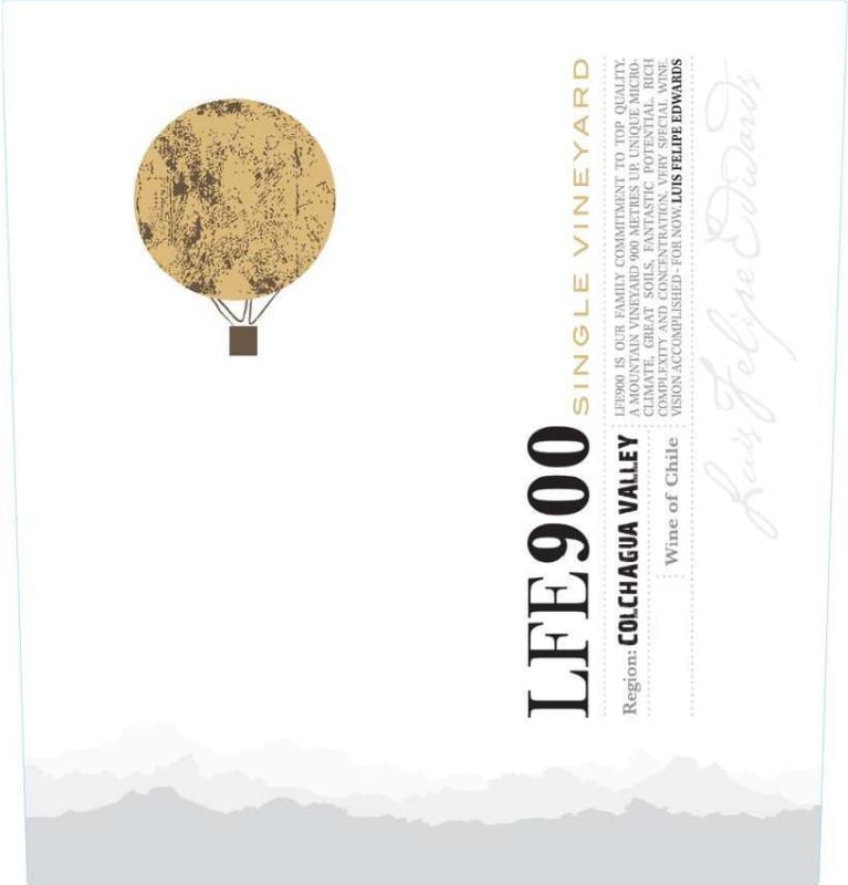 Luis Felipe Edwards LFE 900 2012 Front Label