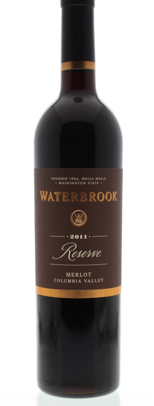 Waterbrook Reserve Merlot 2011 Front Bottle Shot