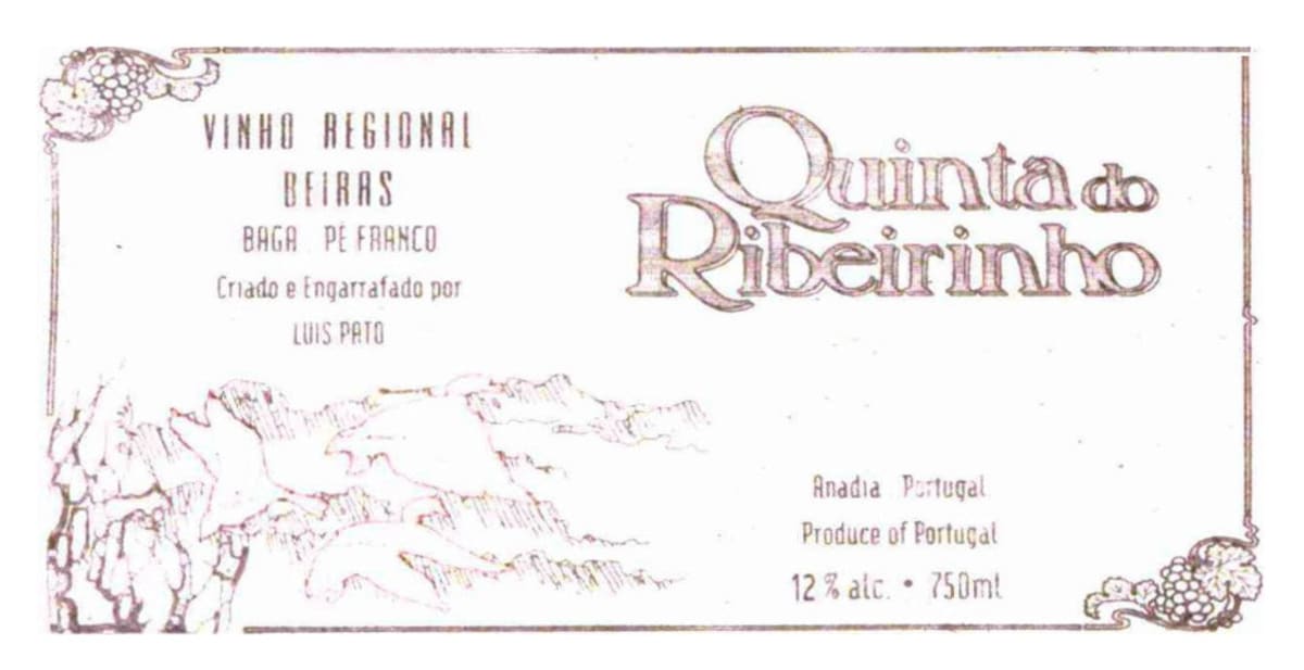 Luis Pato Quinta do Ribeirinho Pe Franco 2006 Front Label