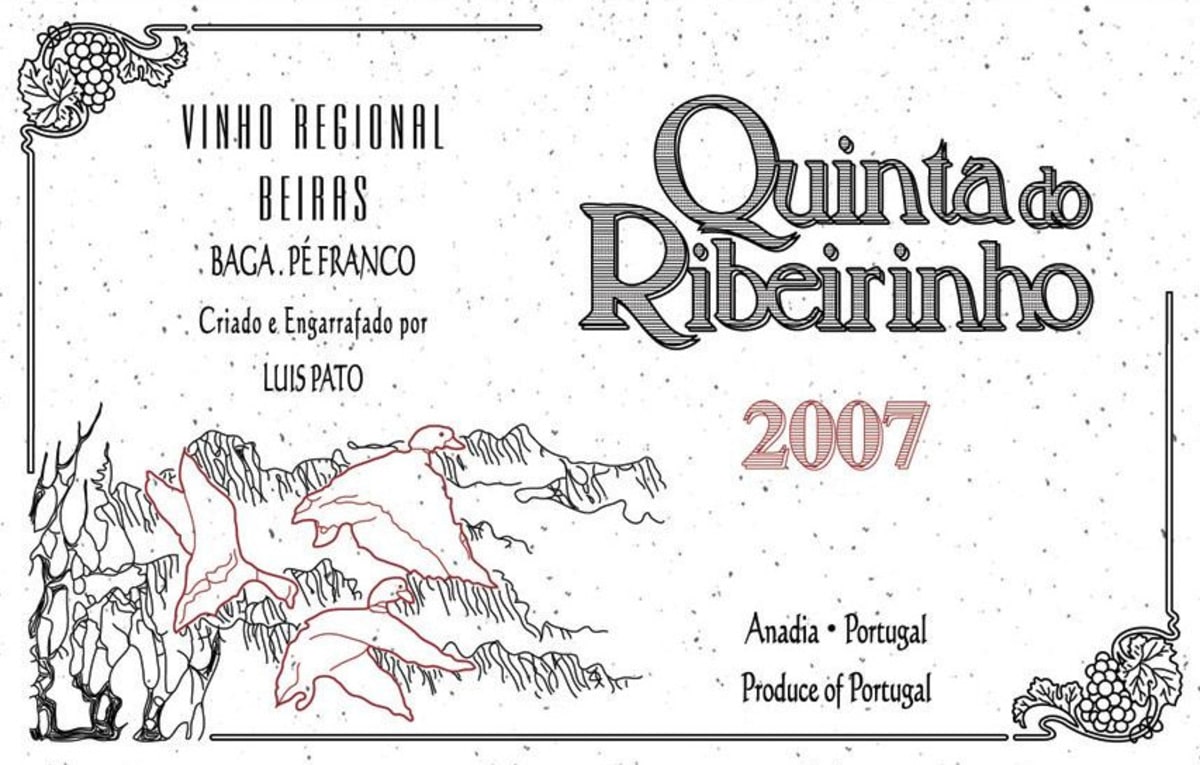 Luis Pato Quinta do Ribeirinho Pe Franco 2007 Front Label