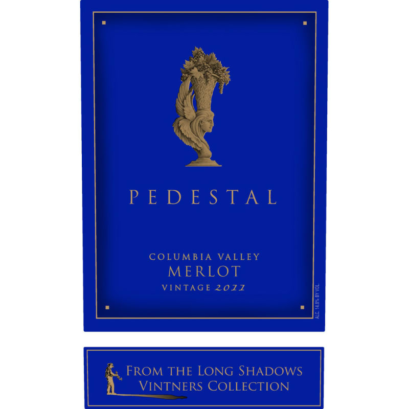 Long Shadows Vintners Pedestal Merlot 2012 Front Label
