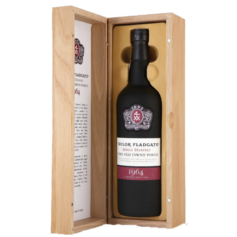 Taylor Fladgate Very Old Single Harvest Port 1964 Front Label