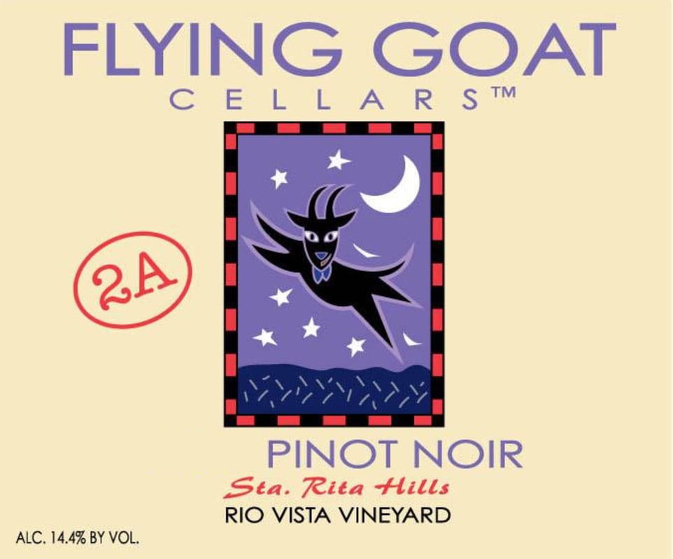 Flying Goat Cellars Rio Vista Vineyard Clone 2A Pinot Noir 2007 Front Label