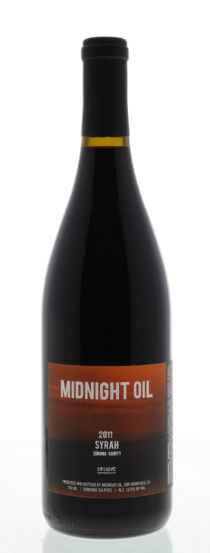 Midnight Oil Syrah 2011 Front Bottle Shot