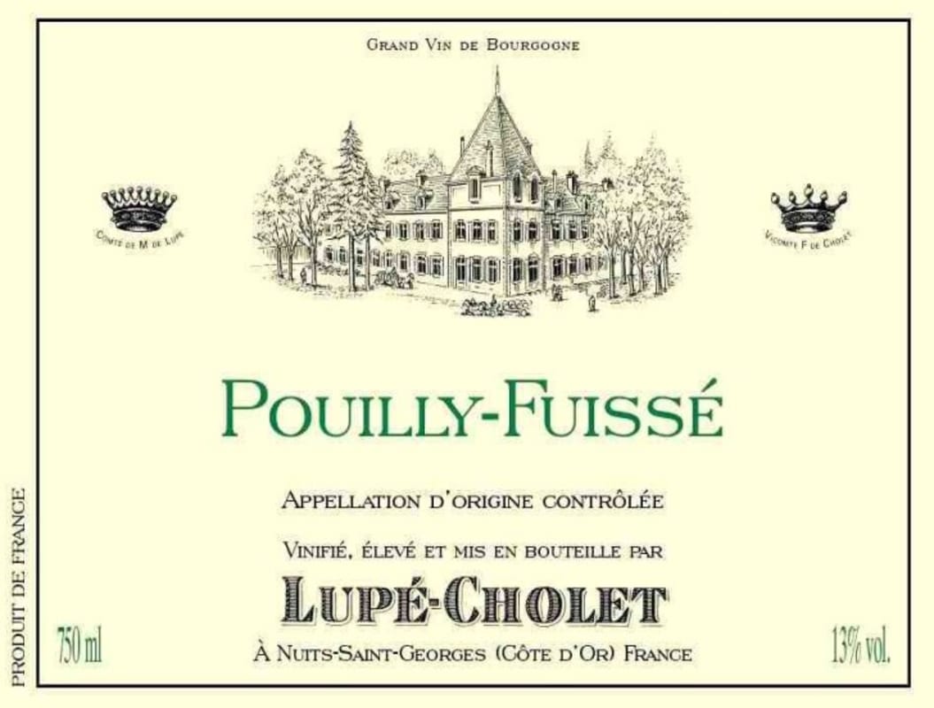 Lupe-Cholet Pouilly-Fuisse 2012 Front Label
