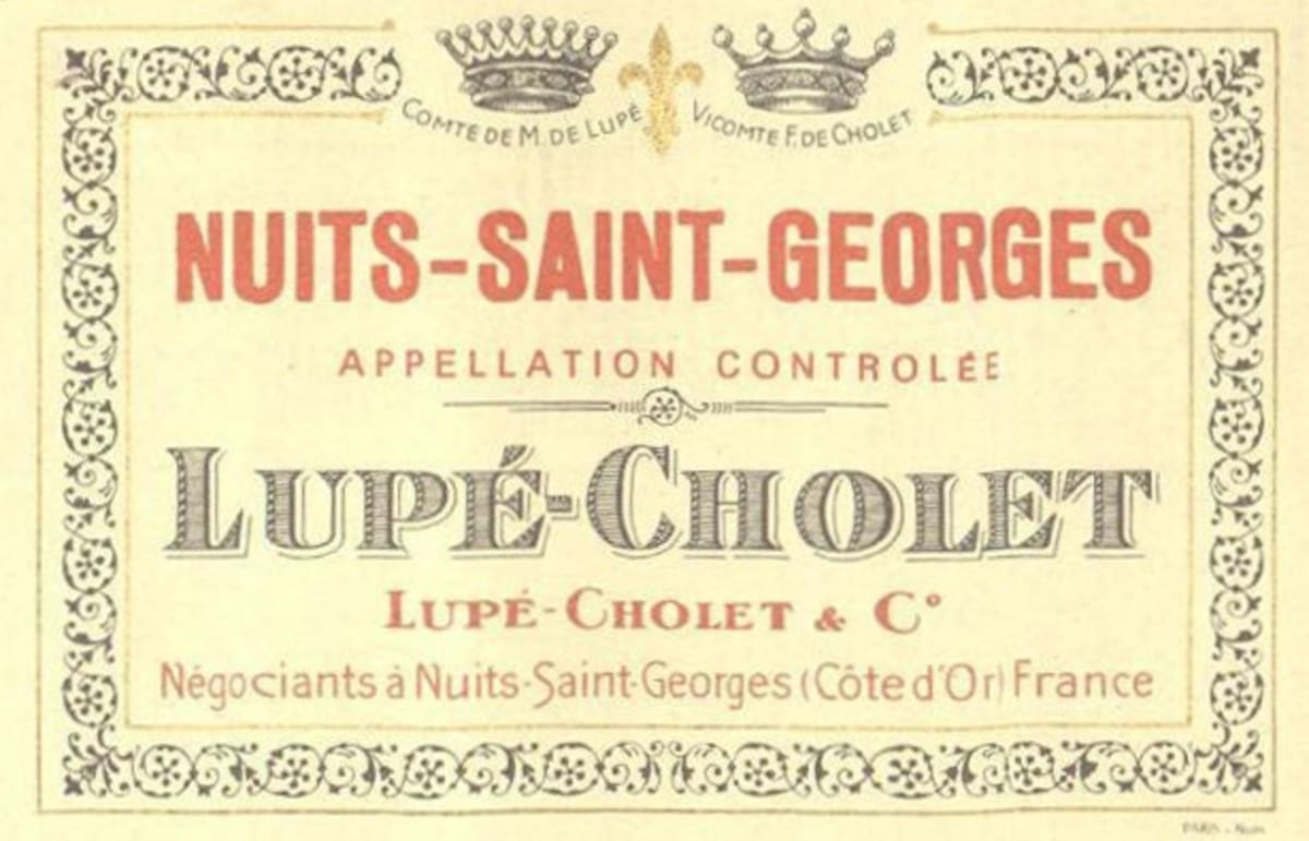 Lupe-Cholet Nuits-Saint-Georges 2009 Front Label