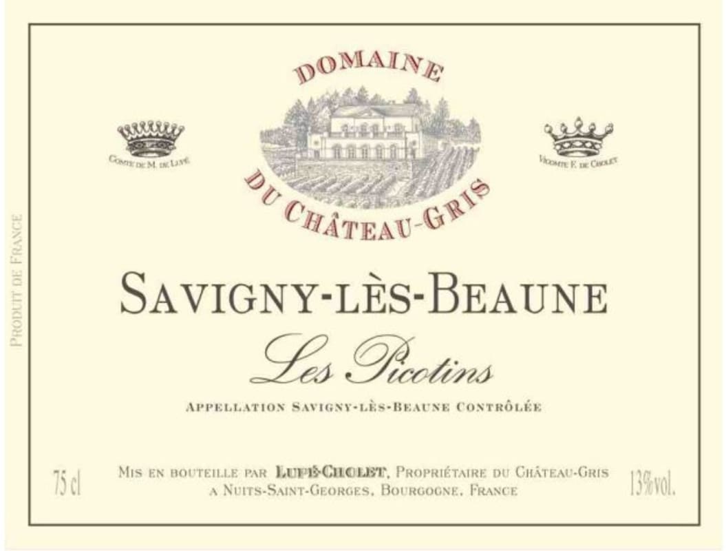 Lupe-Cholet Savigny-les-Beaune Les Picotins 2012 Front Label