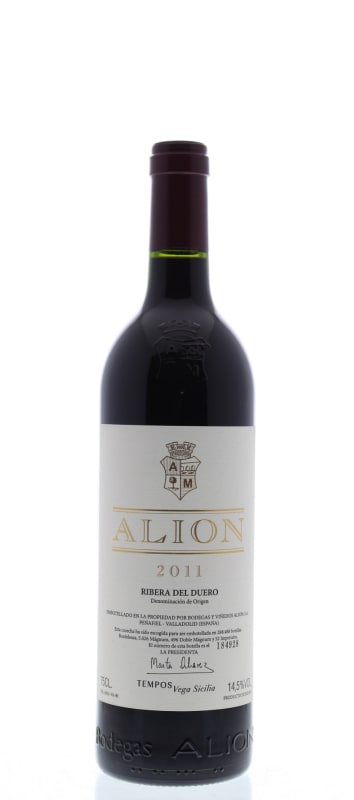 Tempos Vega Sicilia Alion 2011 Front Bottle Shot