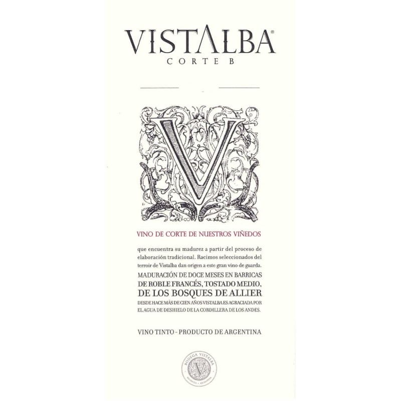 Vistalba Corte B 2011 Front Label