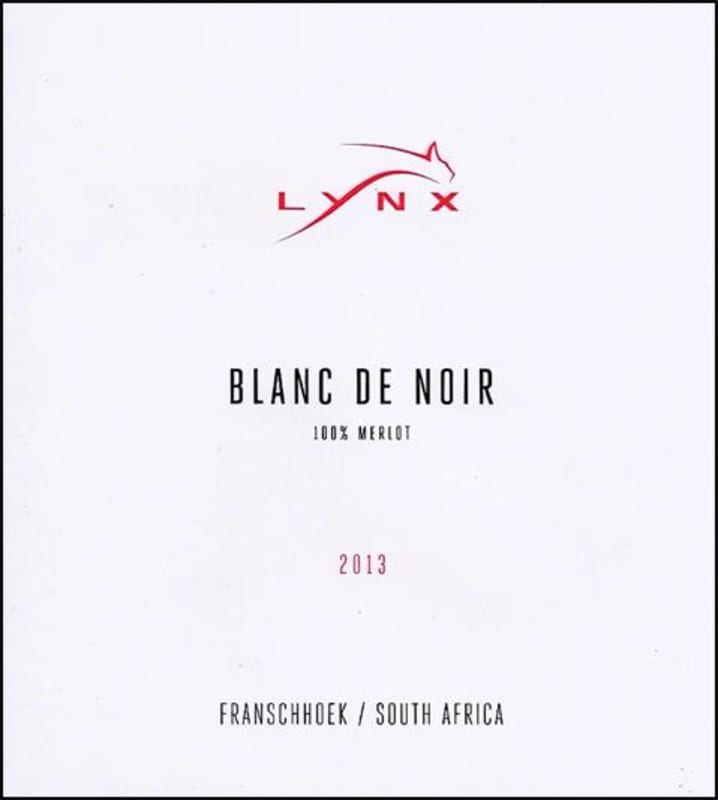 Lynx Blanc de Noir Merlot 2013 Front Label