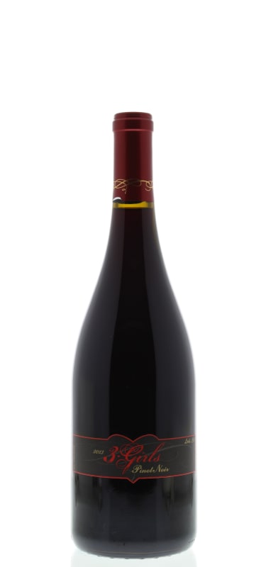 3 Girls Pinot Noir 2013 Front Bottle Shot