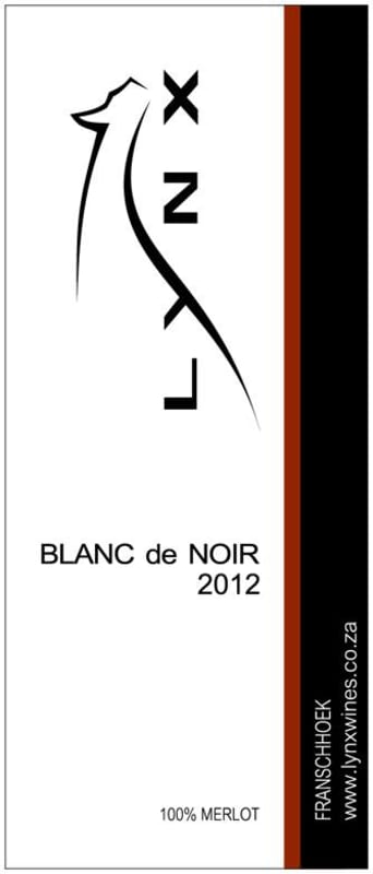Lynx Blanc de Noir Merlot 2012 Front Label