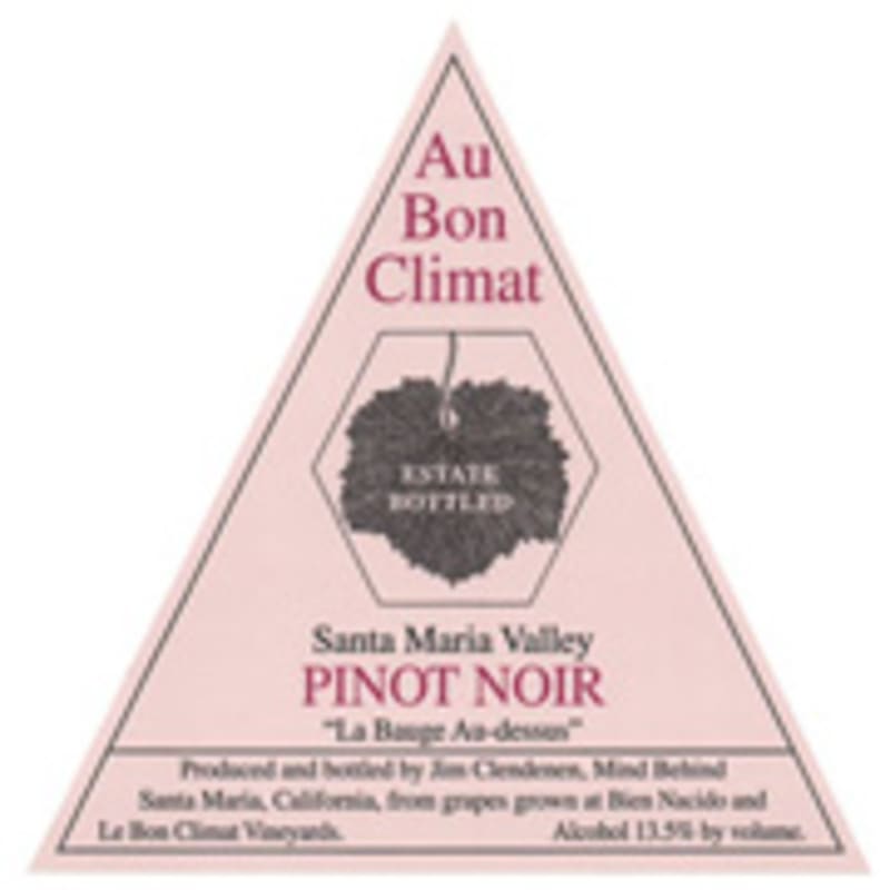 Au Bon Climat La Bauge Au-Dessus Pinot Noir 2010 Front Label