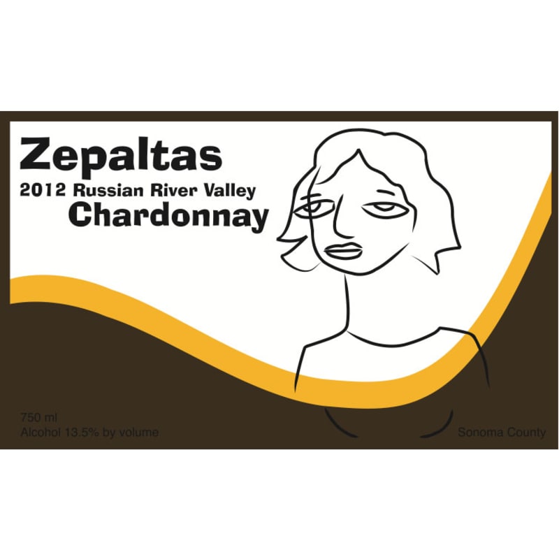 Zepaltas Russian River Chardonnay 2012 Front Label