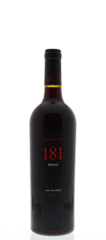 Noble Vines 181 Lodi Merlot 2012 Front Bottle Shot