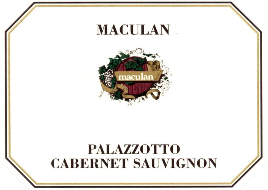 Maculan Palazzotto Cabernet Sauvignon 2012 Front Label