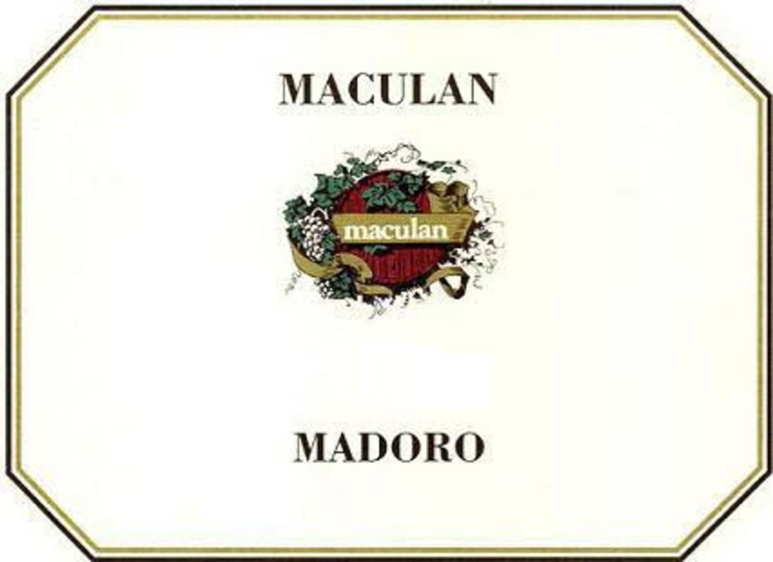Maculan Madoro Vino Dolce 2012 Front Label