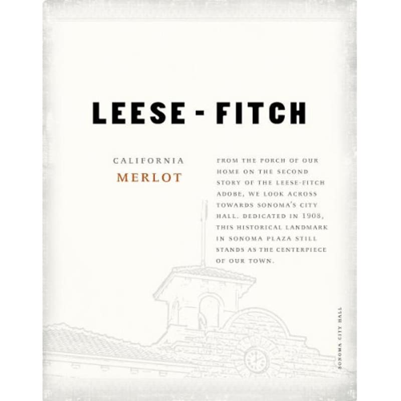 Leese-Fitch Merlot 2012 Front Label