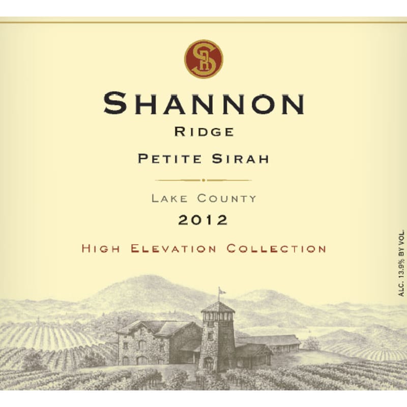 Shannon Ridge High Elevation Petite Sirah 2012 Front Label